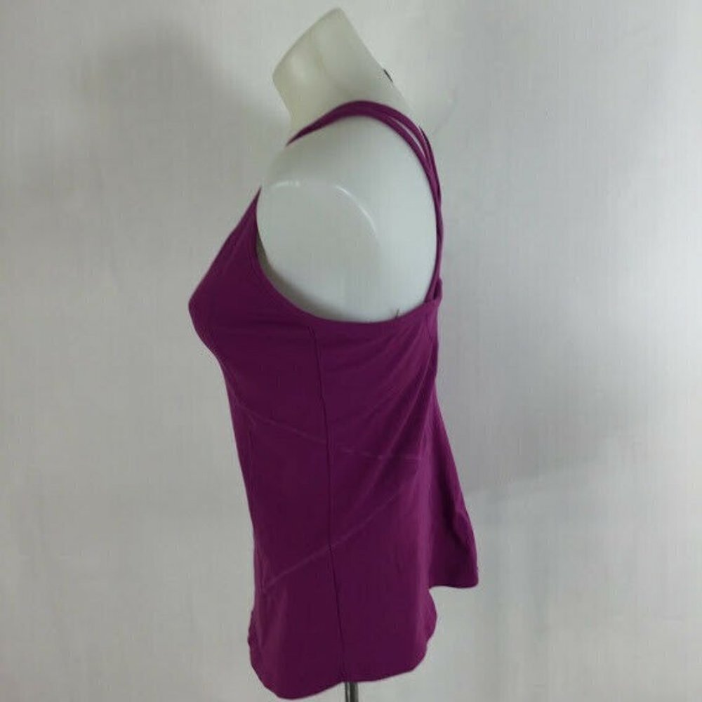 Athleta Intention Strappy Racerback Athletic Tank Purple Size Medium - Picture 2 of 7